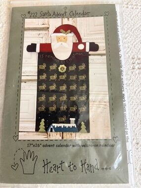 NIP Heart to Hand Pattern 222 for Felt Santa Advent Calendar